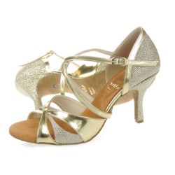 Buty do tańca, profesjonalne, DL-28 złoty brokat