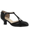 Tango shoes, professional, matt black leather, Betty