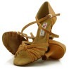 Dance shoes, professional, camel, leather 01