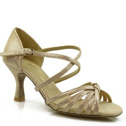 Dance shoes, professional, gold champagne 01