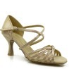 Dance shoes, professional, gold champagne 01