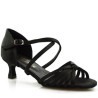 Dance shoes, professional, black satin 01