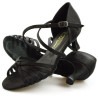 Dance shoes, professional, black satin 01