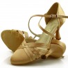 Buty do tańca, profesjonalne, cieliste, kryte, jasna satyna 03C