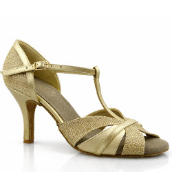 Buty do tańca, profesjonalne, DL-70/1 złoty brokat