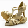 Dance shoes, professional, DL-70/1 gold glitter