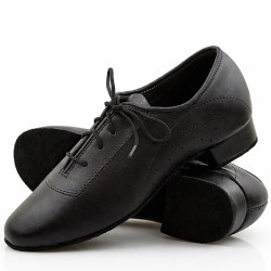 Boys' Professional Dance Shoes, Matte Black Leather 05