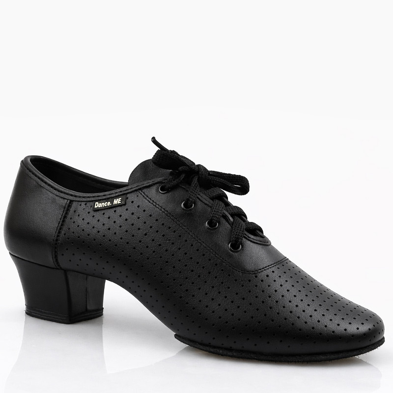 Women’s Professional Practice Dance Shoes in Matte Black Leather – DM 4003