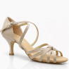Buty taneczne ślubne w kolorze beżowym, Olivia