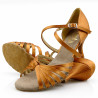 Buty do tańca, profesjonalne, DL-9/7 slim satyna cielista opalona
