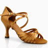 Buty do tańca, profesjonalne, damskie, DM-4209 Tan Satin
