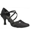 Dance shoes, professional, black satin 03C