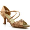 Dance shoes, professional, copper, light satin 33