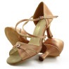 Dance shoes, professional, copper, light satin 33