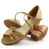Dance shoes, professional, copper, light satin 33D