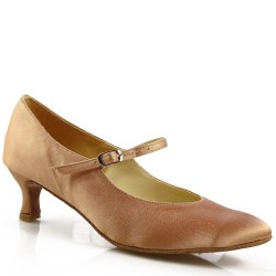 Dance shoes, standard, flesh-colored, light satin 13