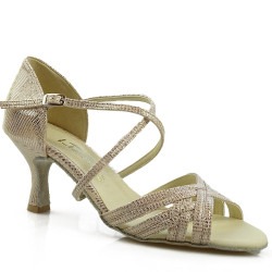 Dance shoes, professional, gold champagne 03