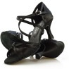 Buty do tańca, profesjonalne, czarna satyna 38