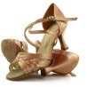 Buty do tańca, profesjonalne, miedziane, jasna satyna 03