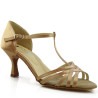 Dance shoes, professional, light nude satin 15P