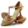Buty do tańca, profesjonalne, miedziane, jasna satyna 15P