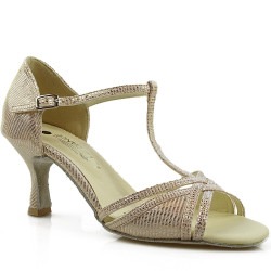 Dance shoes, professional, gold champagne 15PX