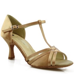 Dance shoes, professional, light nude satin 15PX