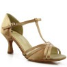 Dance shoes, professional, light nude satin 15PX