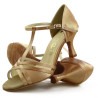 Dance shoes, professional, light nude satin 15PX