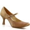 Buty do tańca, standard, cieliste, jasna satyna 13