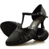 Dance shoes, professional, black satin 16C