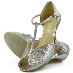 Dance sandals, 41, silver, eco-leather