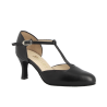 Tango shoes, professional, matte black leather, NINA