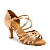 Buty do tańca, profesjonalne, Flavia - Peach Satin