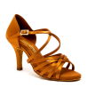 Dance shoes, professional, Flavia - Tan Satin