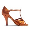 Dance shoes, professional, Flavia - Tan Satin