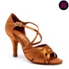 Dance shoes, professional, Flavia - Tan Satin