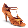 Buty do tańca, profesjonalne, Mia T-Bar - Tan Satin