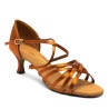 Buty do tańca, profesjonalne, L3007 - Tan Satin