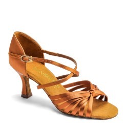 Dance shoes, professional, L3006 - Tan Satin