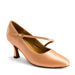 Buty do tańca, profesjonalne, C2003 - Peach (Flesh) Satin