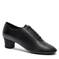 Buty do tańca, profesjonalne, F33 - Black Calf/Black Fiori