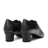 Dance shoes, professional, F33 - Black Calf/Black Fiori