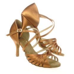 Buty do tańca, profesjonalne, DL-66 ciemna satyna