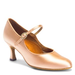 Dance shoes, professional, ICS Classic - Peach Satin