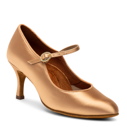 Dance shoes, professional, ICS Classic - Peach Satin