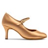 Dance shoes, professional, ICS Classic - Peach Satin