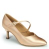 Dance shoes, professional, ICS SuperStar SingleStrap - Peach Satin