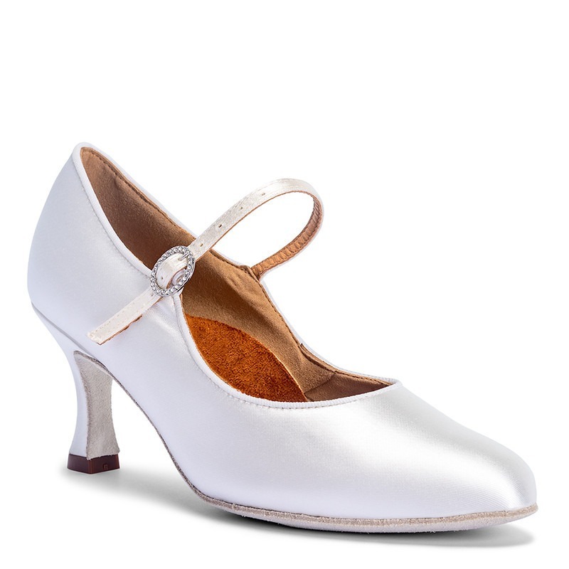 Buty do tańca, profesjonalne, ICS Classic - White Satin
