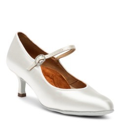 Dance shoes, professional, ICS Classic - White Satin